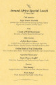 Open Special Lunch Menu