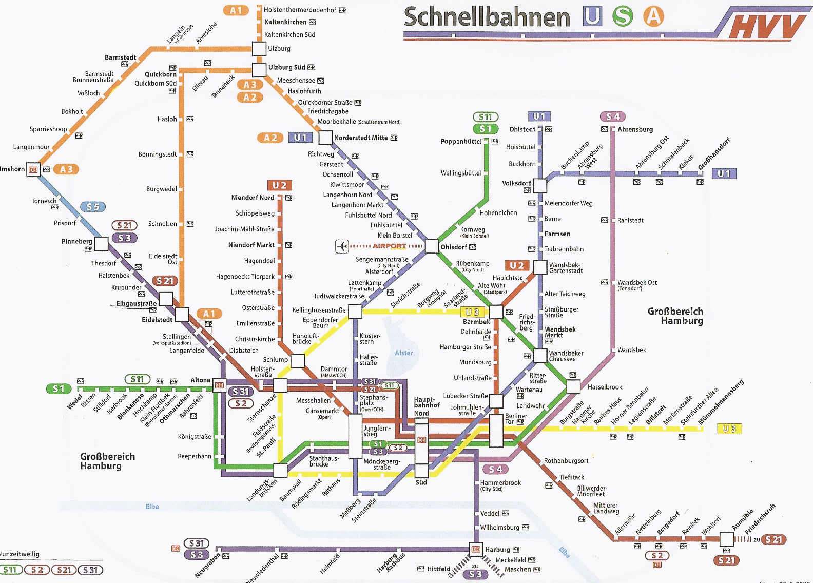 Hamburg S Bahn Map Lost In Hamburg